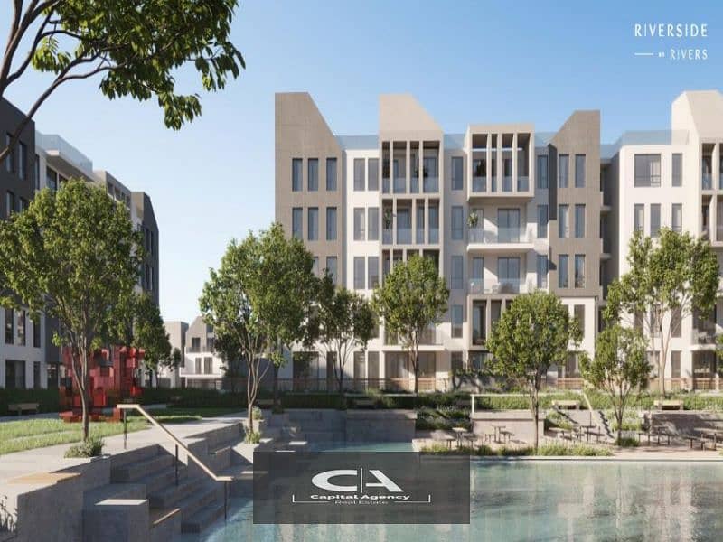 Apartment for sale in the heart of Zayed in Rivers Compound Only 5% down payment and installments over the longest payment plan Very special locat 5