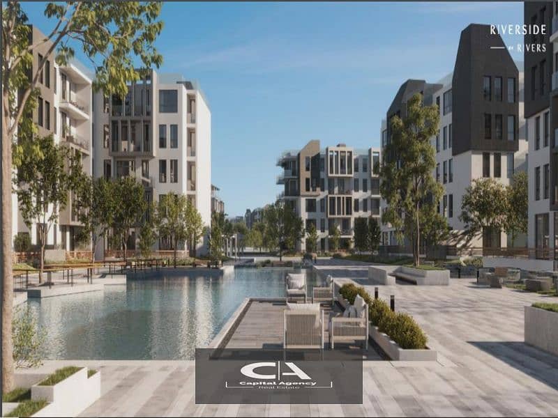 With only 5% down payment, an apartment for sale in the heart of New Zayed in Rivers Compound And installments over the longest payment plan 2