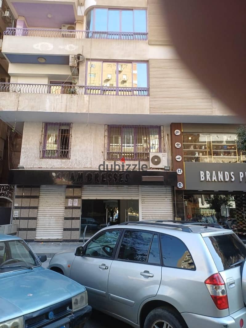 Shop for rent 160m finished and licensed in Hassanein Heikal Abbas Al Akkad 7