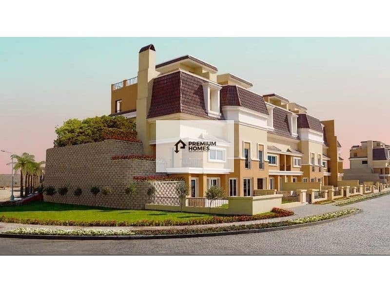 Two-bedroom apartment with a view of the villas, a bargain, immediate delivery, at a fantastic price, in Sarai Compound, Mostakbal City 12