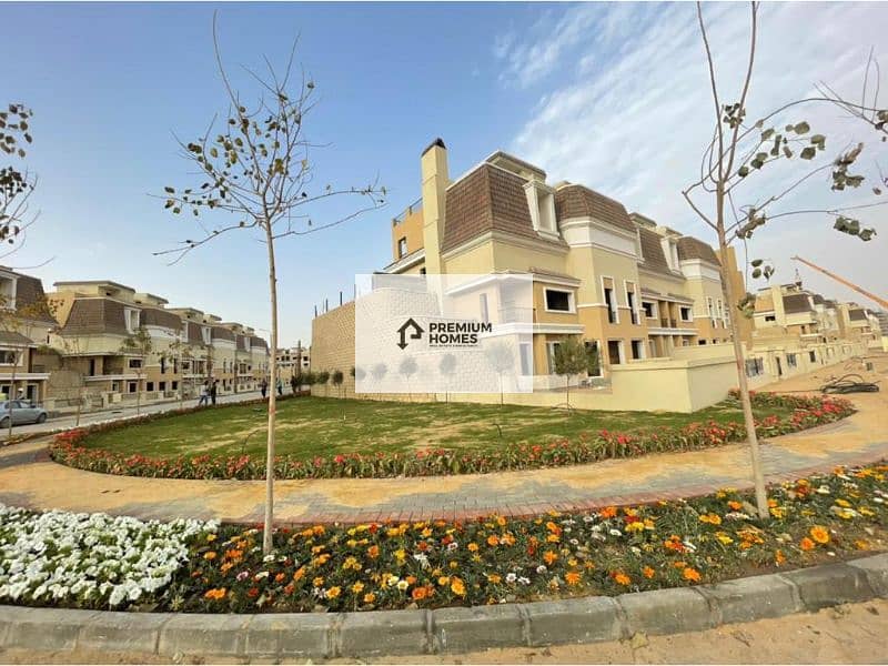 Two-bedroom apartment with a view of the villas, a bargain, immediate delivery, at a fantastic price, in Sarai Compound, Mostakbal City 13