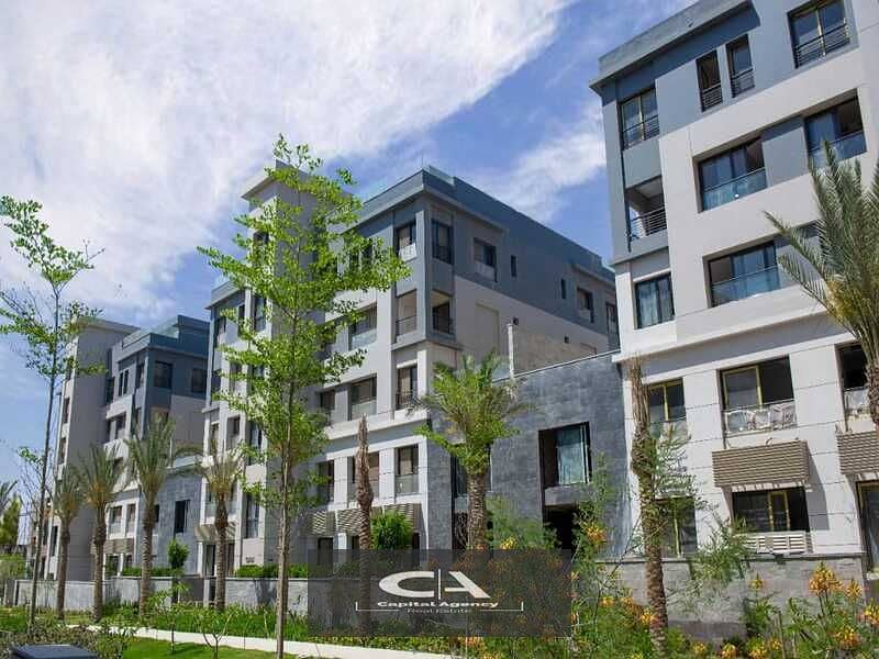 Apartment for sale in a garden in the heart of Golden Square, with a 5% down payment and equal installments in Trio Gardens with M Square | 35% cash d 4