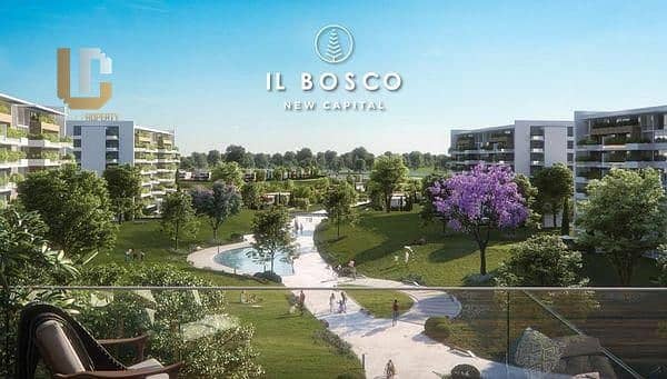 شقة بحديقة للبيع استلام فوري موقع مميز كمبوند البوسكو العاصمة الادارية لشركة مصر ايطاليا  Il Bosco City New capital by Misr Italia Properties 13