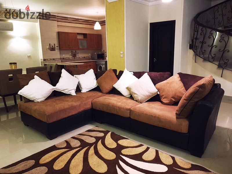 Furnished duplex for rent in Narges 1 in Fifth Settlement at a special price 3