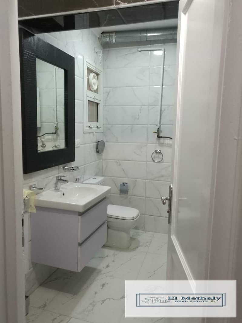 Apartment 131 meters for furnished rent in Al-Rehab City 9