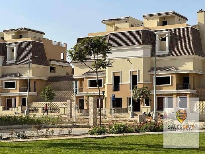 في كمبوند سراي SARAI شقة غرفتين للبيع متاحة بمقدم 5% فقط اوخصم 42% للدفع الكاش - من شركة مدينة مصر mnhd 3