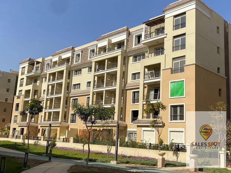 In Sarai Compound, a two-bedroom apartment for sale is available with a 5% down payment only or a 42% discount for cash payment - from mnhd 11