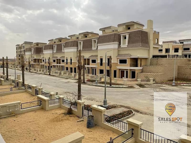 80-meter studio for sale with a 42% discount and 8-year installments in Sarai Compound, directly in front of Madinaty and Shorouk - from MNHD 7