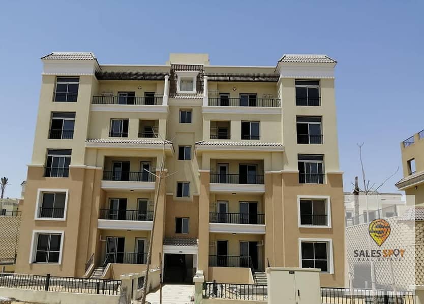 80-meter studio for sale with a 42% discount and 8-year installments in Sarai Compound, directly in front of Madinaty and Shorouk - from MNHD 10