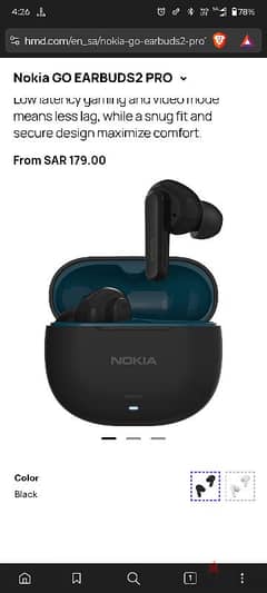 Nokia earbuds go 2 pro 0