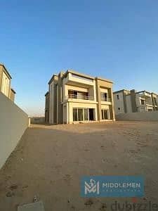 twin house 310 m land 355m prime location ba7ary and direct view on landscape cfc 8