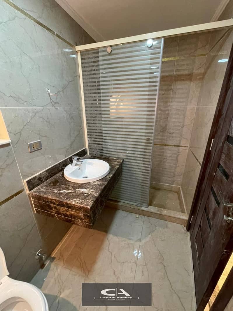 Apartment for immediate receipt, fully finished, with air conditioners and kitchen, in Amorada Compound In the heart of New Cairo-  Prime Location 8