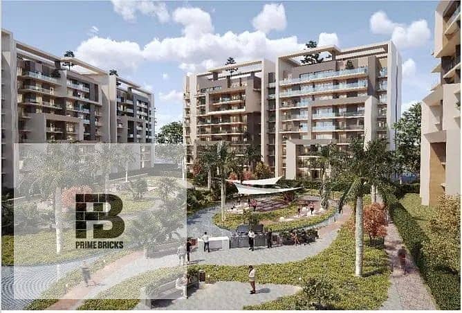 For sale with a 10% down payment: 120 square meter apartment in City Oval, R8 in the heart of the New Administrative Capital, near the Green River 0