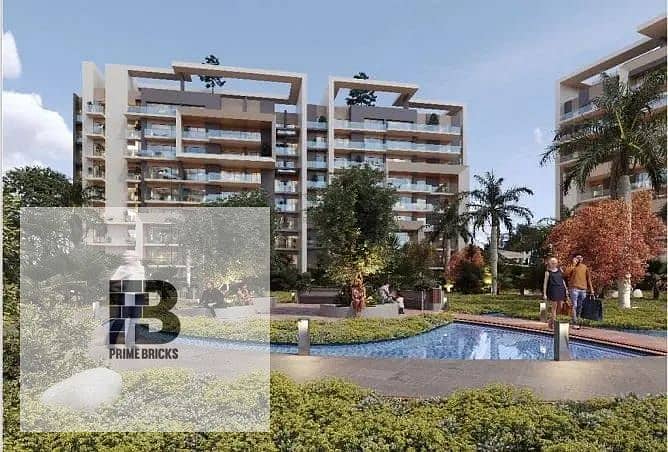 For sale with a 10% down payment: 120 square meter apartment in City Oval, R8 in the heart of the New Administrative Capital, near the Green River 9