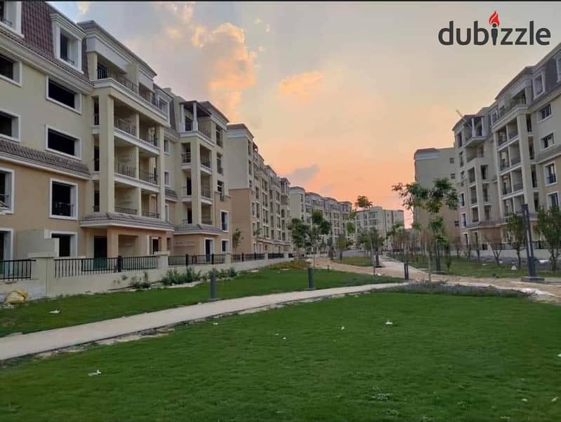 Apartment for sale in Saray Compound    A compound full of facilities and services   Apartment area 156 m   With a 10% down payment of 870 thousand an 5