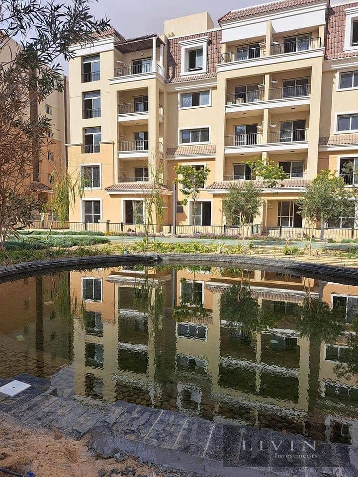 Sky Villa (Duplex) 205 m2, 4 rooms, open view of the lagoon in Sarai Compound in Mostakbal City next to Madinaty, in installments - Sarai 1