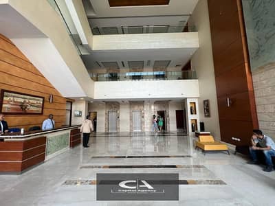 Administrative office for rent 198 m shot in the first sector directly on the southern Teseen Street finished and with air conditioners in the Fifth S