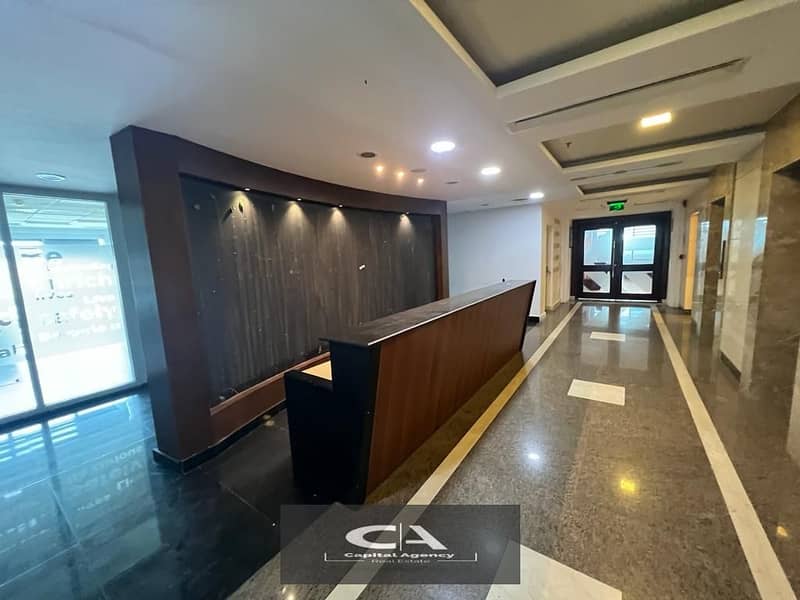 Administrative office for rent 321 m shot in the first sector directly on the southern Teseen Street finished and with air conditioners in the Fifth S 1