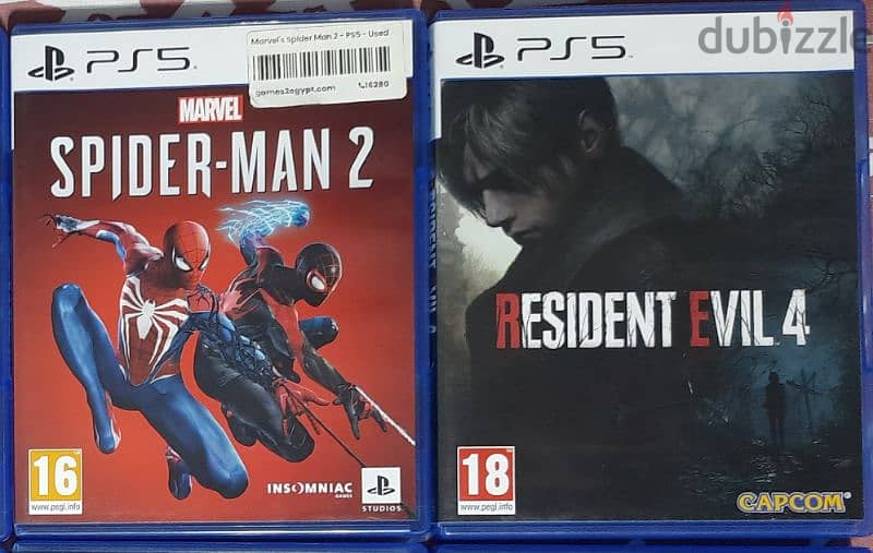 Spider man 2 & resident evil 4 0