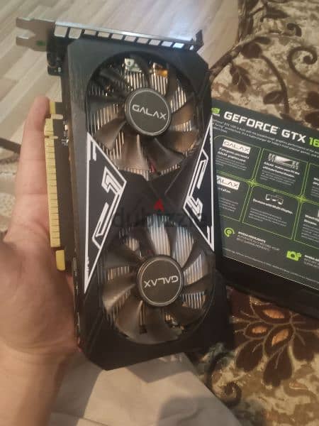 كارت شاشة ممتاز شخصي نيفيديا GTX 1650 4giga  DDR 6 1