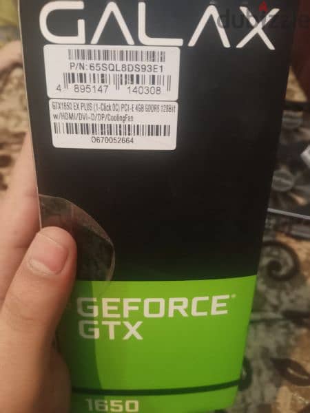 كارت شاشة ممتاز شخصي نيفيديا GTX 1650 4giga  DDR 6 6