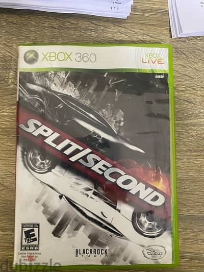 لعب xbox 360 kinect adventures  and split second