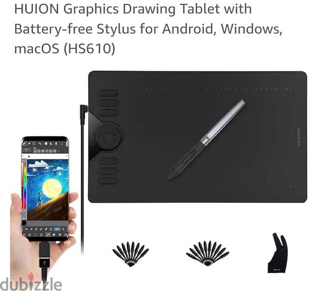 Huion HS610 drawing tablet 0