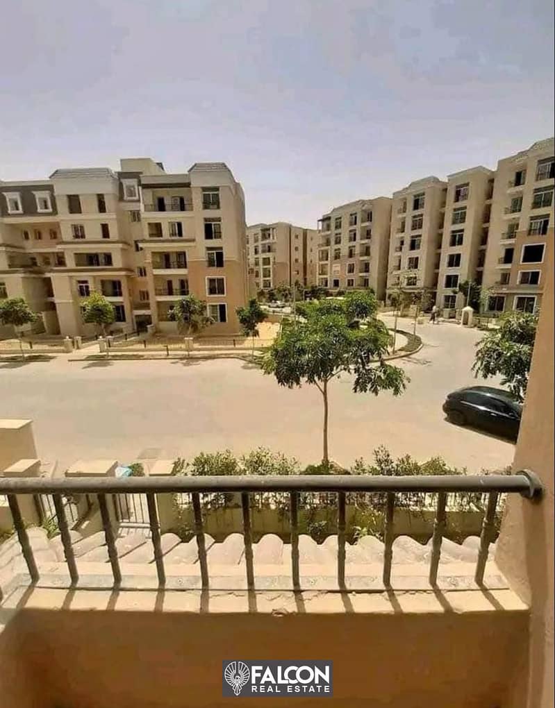 A two-bedroom apartment with a 42% discount in the heart of Mostakbal City, Sur in Sur, with Madinaty in Sarai Compound - Sarai 12