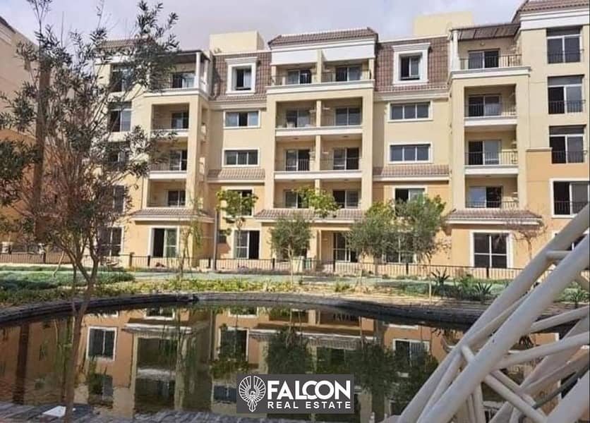 A two-bedroom apartment with a 42% discount in the heart of Mostakbal City, Sur in Sur, with Madinaty in Sarai Compound - Sarai 13