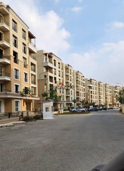 For sale, the last studio, 57 m + mini garden, 31 m, on the Suez Road in Sarai, with a down payment of 384K