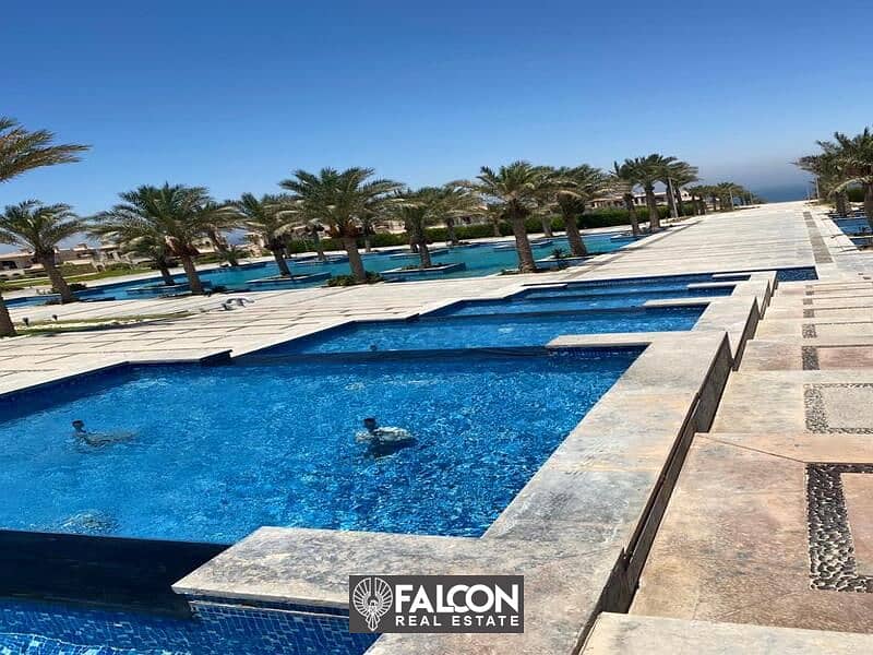 شاليه متشطب استلام فوري للبيع بالتقسيط ف لافيستا 6 العني السخنة 180م panoramic Seaview 7