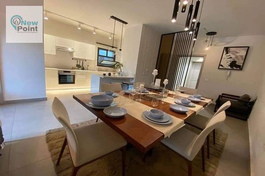 Fully finished 3-bedroom apartment with a down payment of 363,000 in the most distinguished phase of Al Burouj Compound 4