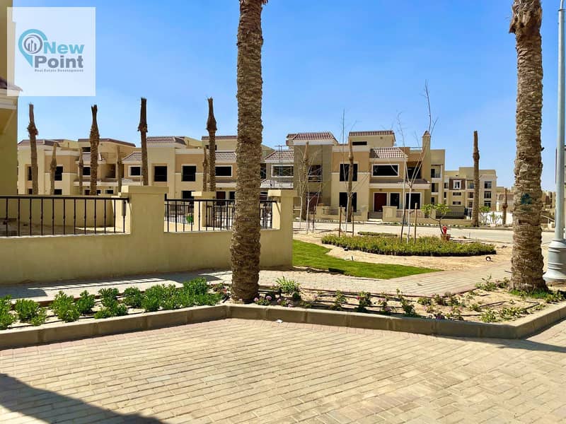 In front of the capital airport, own a two-bedroom apartment with a garden of 105 m in Mostakbal City with Madinaty 4