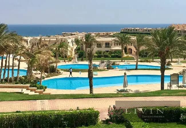 3 bedrooms chalet for sale in lavista 6 ain sukhna wall by wall with telal sokhna and porto with installments - sea view - finished super lux 10