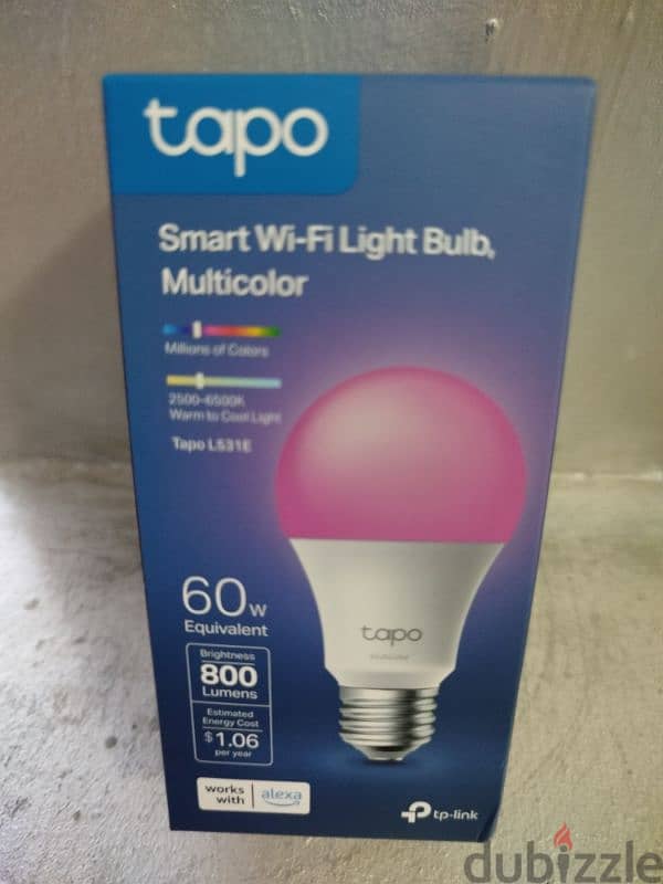 Tapo TP-Link Smart Light Bulbs, 16M Colors RGBW 1