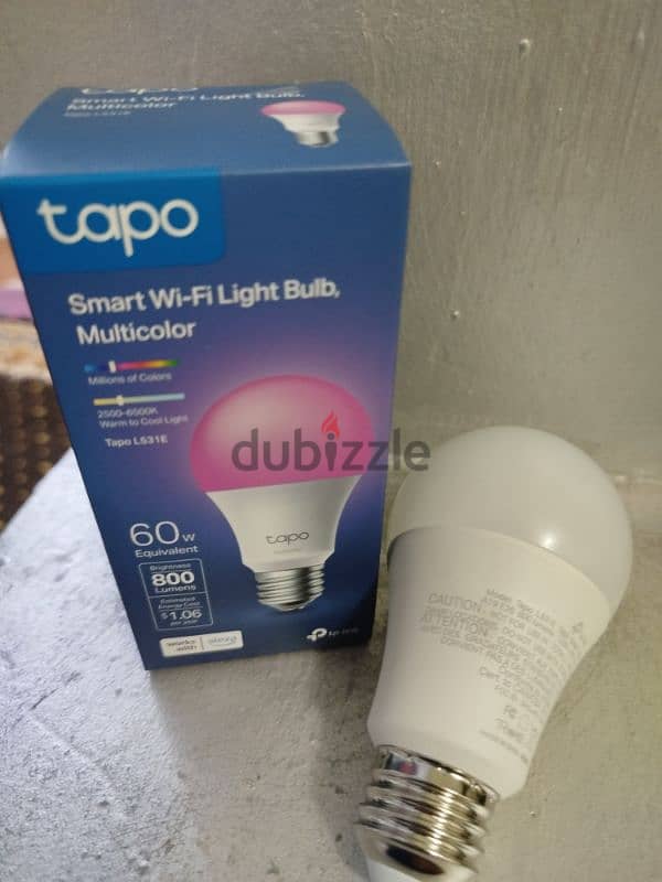 Tapo TP-Link Smart Light Bulbs, 16M Colors RGBW 3