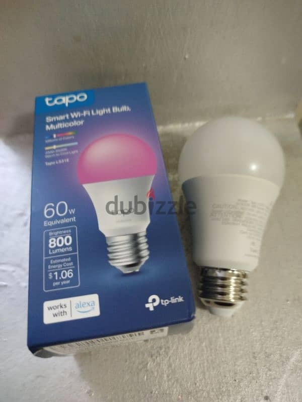 Tapo TP-Link Smart Light Bulbs, 16M Colors RGBW 4