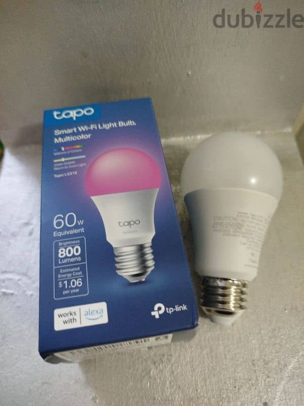 Tapo TP-Link Smart Light Bulbs, 16M Colors RGBW 5