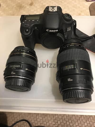 Canon EOS 60D DSLR Camera with 85mm and 100mm Lenses