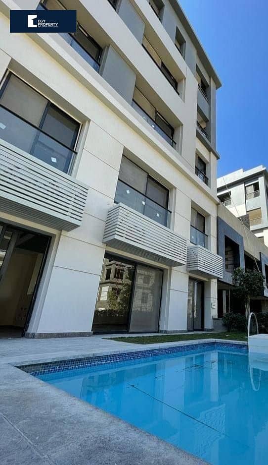 Duplex with  garden + pool in 10-years installments, in Trio Gardens Compound, in Fifth Settlement . 5