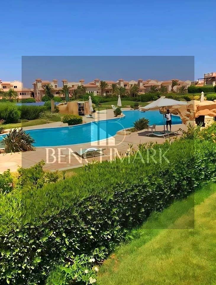 Garden Chalet 140m for sale delivery now in La Vista 6 Village Ain Sokhna full sea view cash or installments wall within wall with porto next to Topaz 13