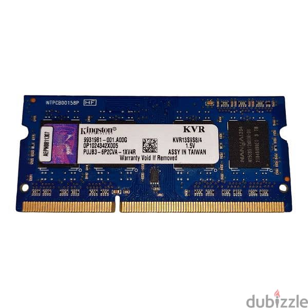 Laptop Ram 4gb ddr3 Kingston 0