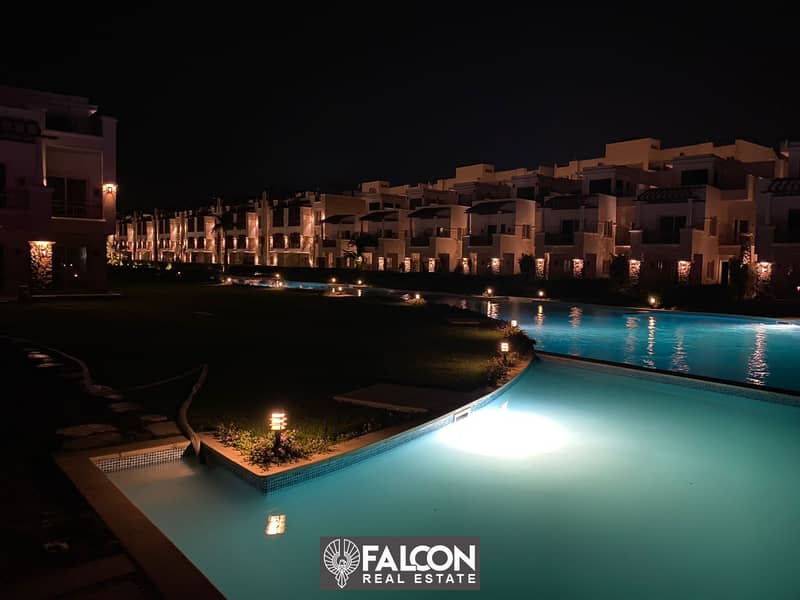 Pay a 20% down payment and receive a fully finished two-bedroom chalet in the best villages of Ain Sokhna and pay in installments over the longest 2