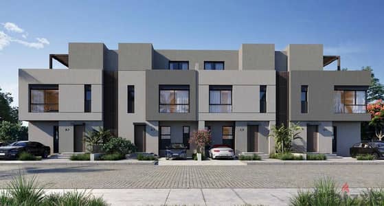 كورنر تاون هاوس للبيع هاب تاون مدينة المستقبل HAPTOWN mostakbal city