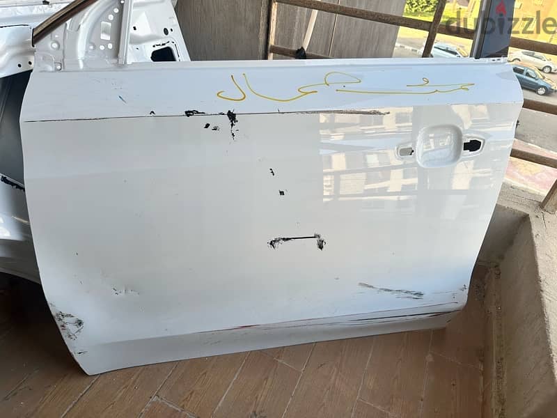 بابين ابيض شمال أمامي و خلفي MG RX5 White left doors front rear 4