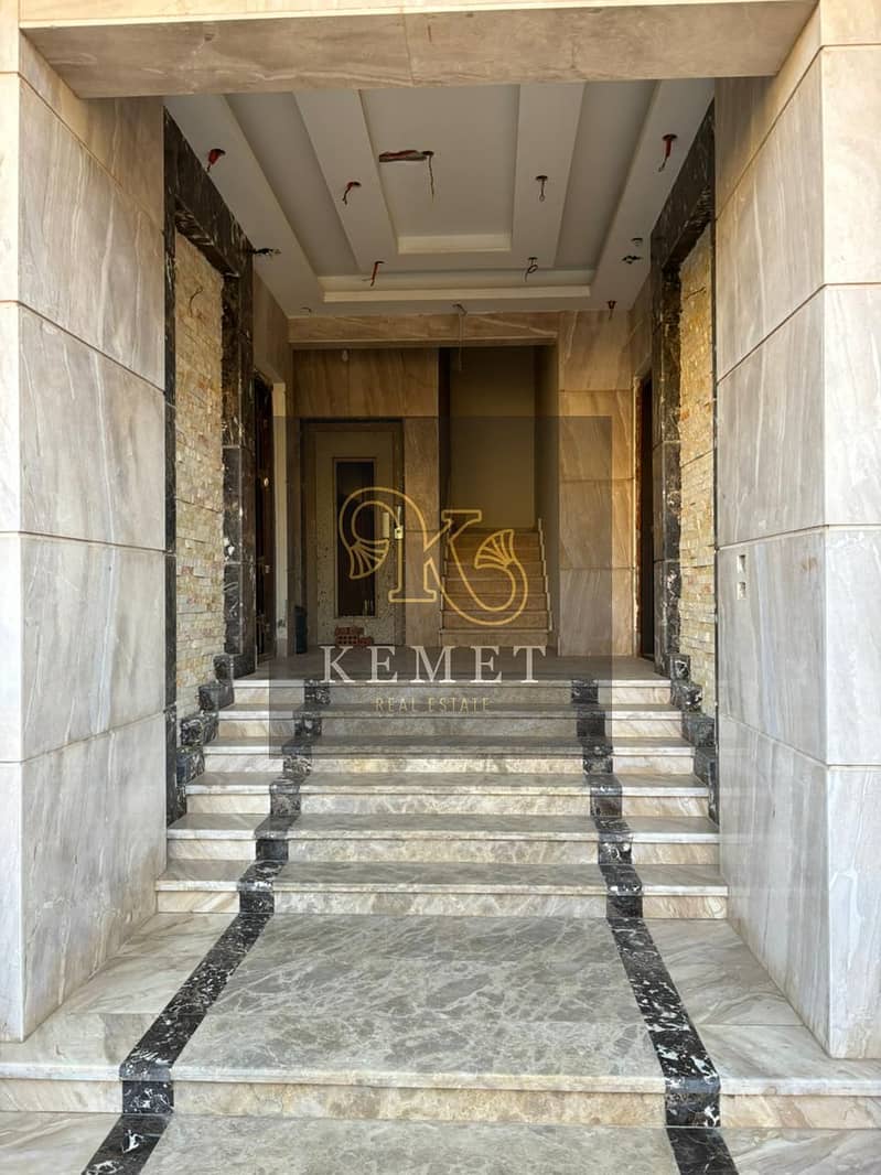 Apartment for sale, ready to move, 230 square meters, corner of View Garden in Al-Andalus, special location 1