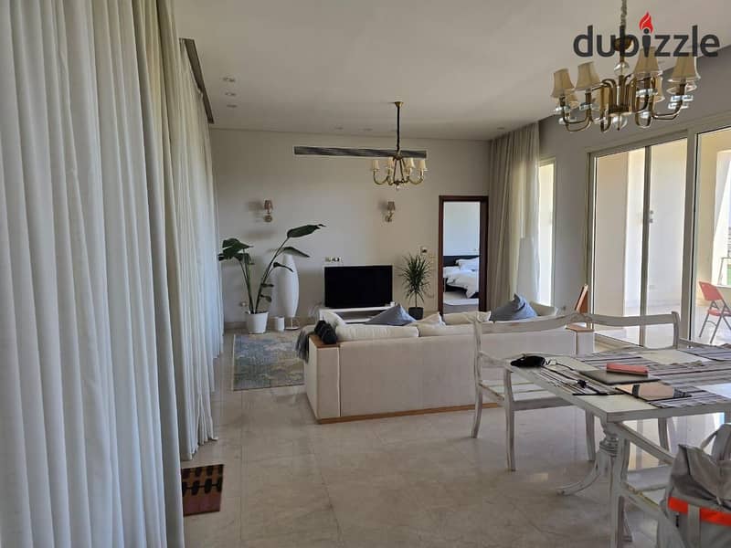 Furnished Apartment View On Golf For Rent In Katameya Dunes 1