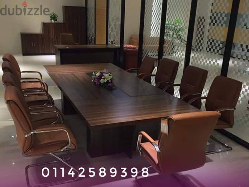 01142589398noor/meeting table ترابيزة اجتماعات ٢٤٠*١٢٠ خشب mdf اسباني 1