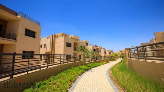 Immediate delivery: 240m villa + 240m garden in ALMA Compound, Sheikh Zayed, near Arkan Mall and opposite Americana Plaza.