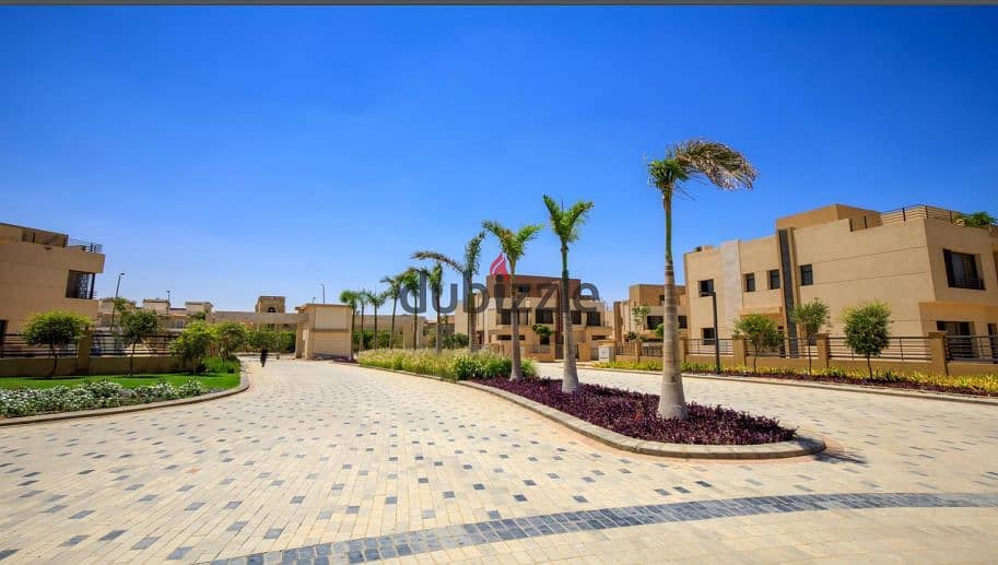 Immediate delivery: 240m villa + 240m garden in ALMA Compound, Sheikh Zayed, near Arkan Mall and opposite Americana Plaza. 7